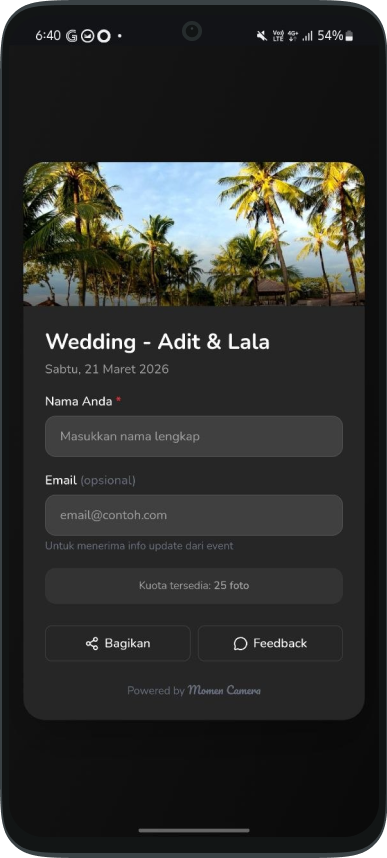 Tamu Masuk dengan Mudah